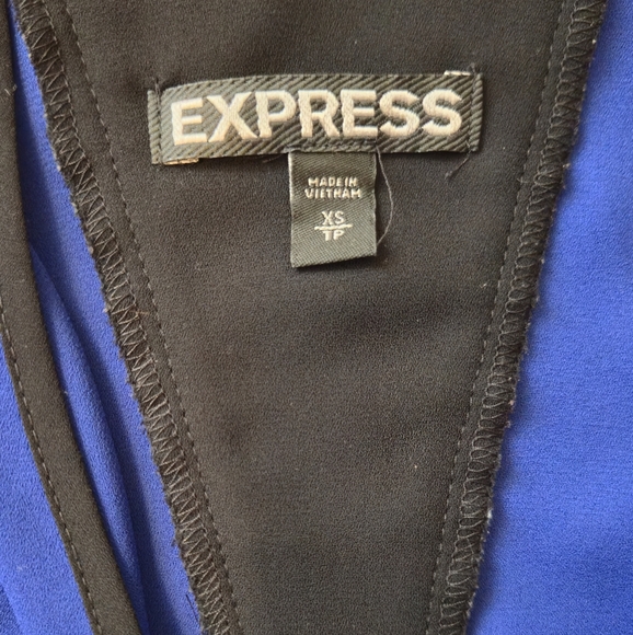Express Blue/Black Top - Picture 3 of 3